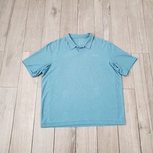Lululemon men's blue melange polo shirt size XXL
